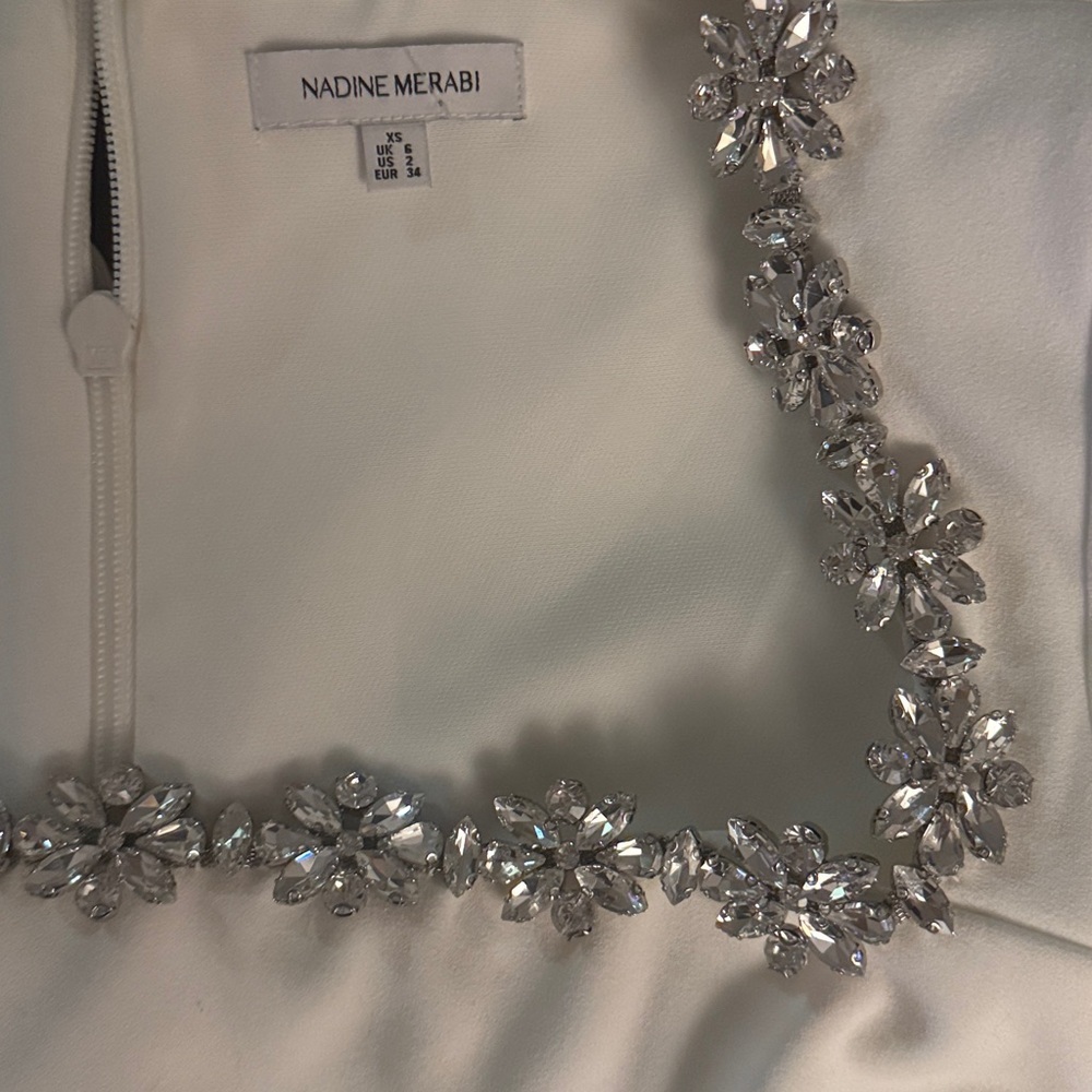 Nadine Merabi Kimberly Dress Size XSmall White sz 2 - Picture 4 of 4